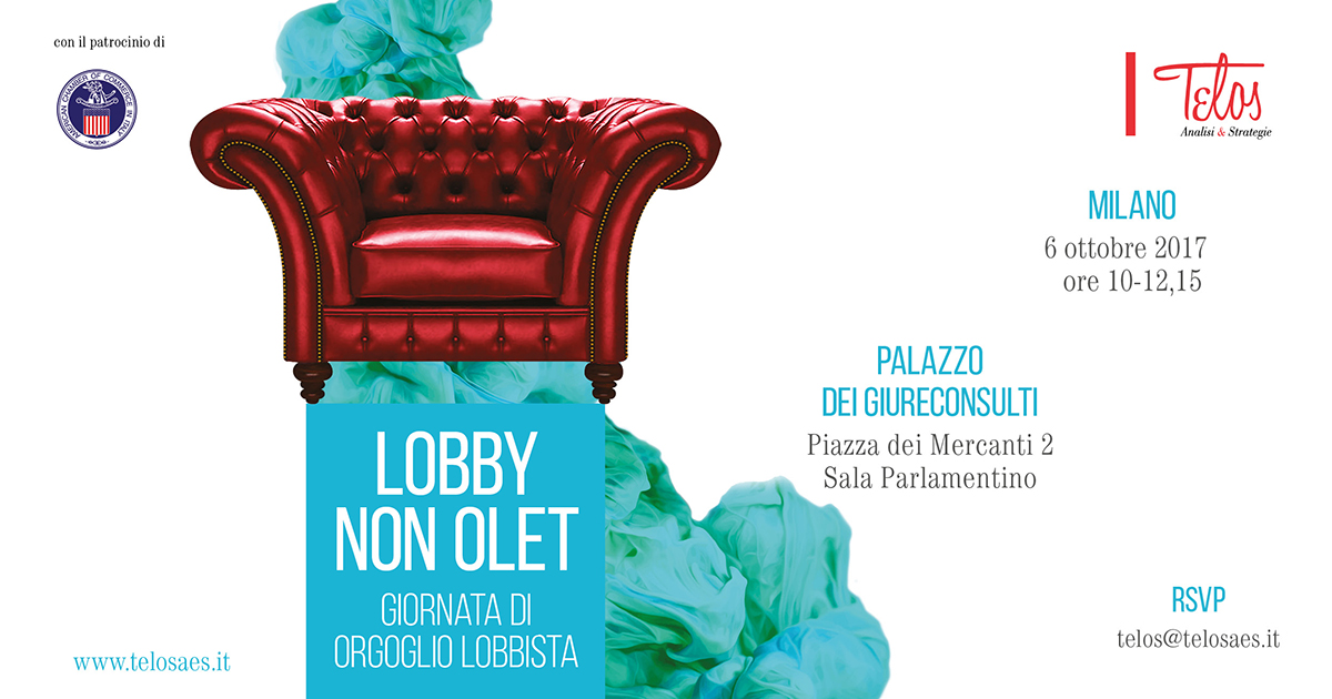 Giornata di orgoglio lobbista: “Lobby non olet”
