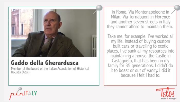 Interview with Gaddo della Gherardesca member of the board of the Italian Association of Historical Houses