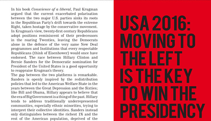 USA 2016: moving to the Left is the key to win the Presidency