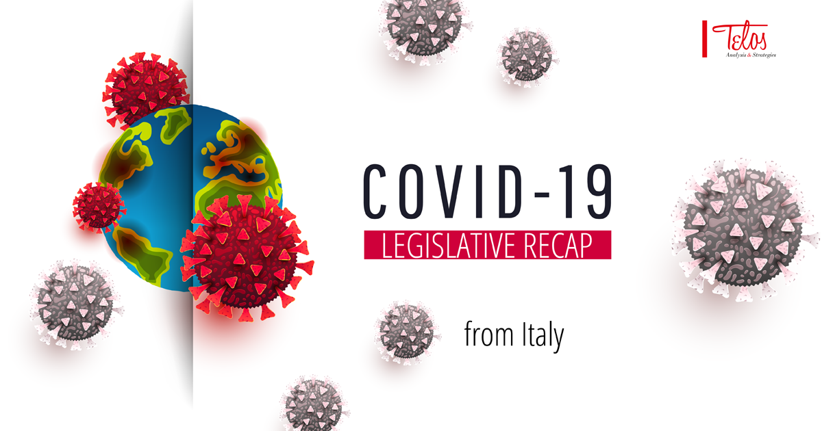 COVID-19 in Italia. Le misure legislative. Il CdM approva il D-L, c.d. ‘Rilancio’
